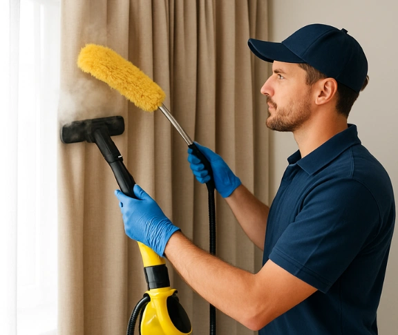 Trusted curtain steam cleaning technician Matty Curtain Cleaning mermaid-beach QLD