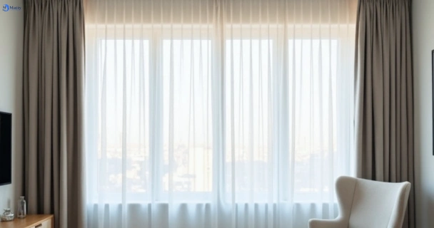Freshly steam cleaned curtains in mermaid-beach QLD