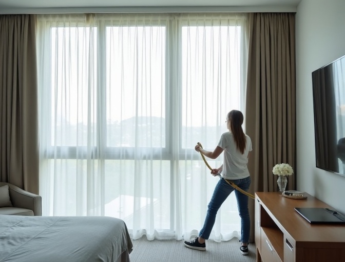 Mermaid Beach Sheer Curtain Cleaning
